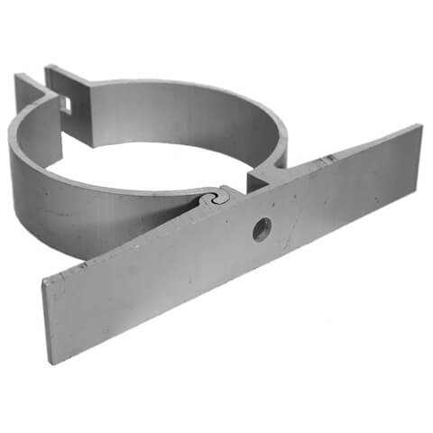 Single Side Clamp for 4-1/2" Round Post, Dyna Engineering, Z412-7.5R1.25-ZP